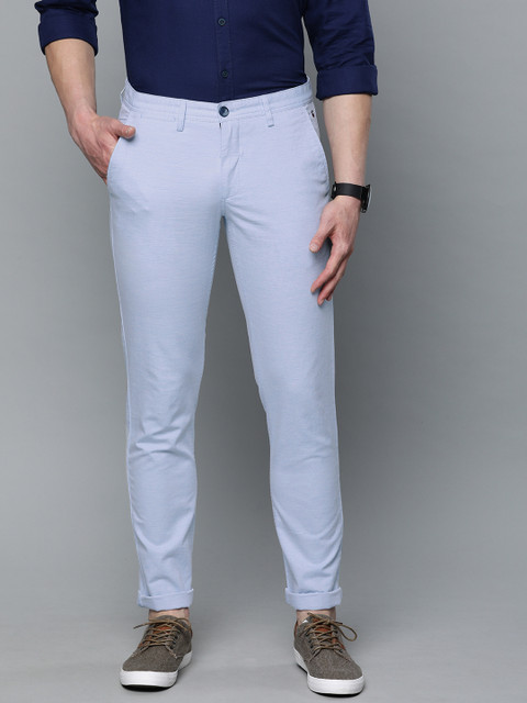 Louis Philippe Sport Men Blue Slim Fit Solid Regular Trousers 
Louis Philippe Sport Men Blue Slim Fit Solid Regular Trousers