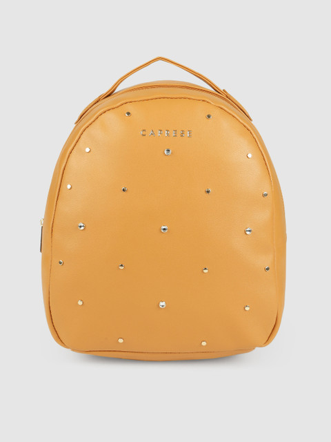 Caprese Women Mustard Yellow Sparkle Backpack
Caprese Women Mustard Yellow Sparkle Backpack