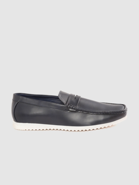Roadster Men Navy Blue Solid Penny Loafers