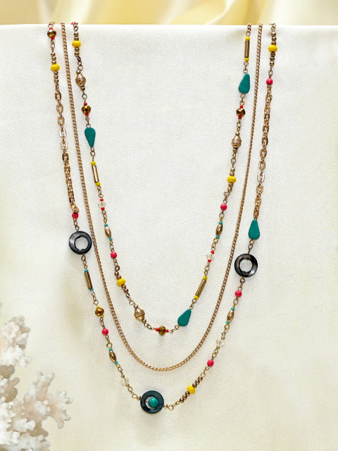 Ayesha Gold-Toned Multi-Layered Necklace 
Ayesha Gold-Toned Multi-Layered Necklace
