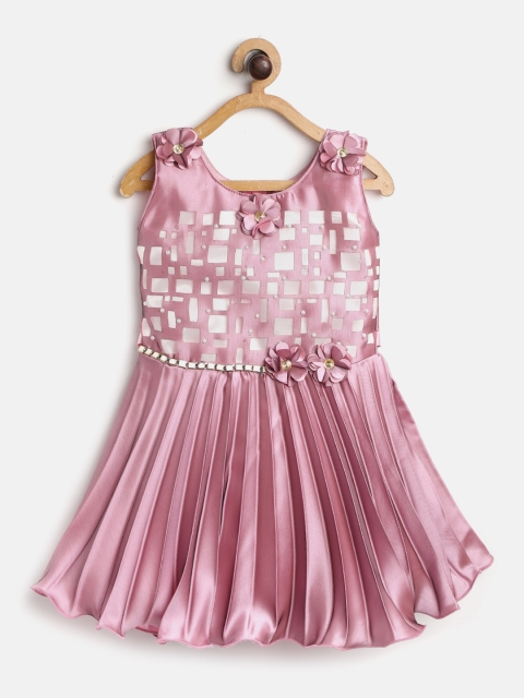 JBN Creation Girls Pink & White Embellished Cut-Outs Accordion Pleat Fit and Flare Dress
JBN Creation Girls Pink & White Embellished Cut-Outs Accordion Pleat Fit and Flare Dress