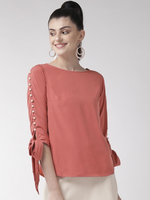 plusS Women Pink Solid Top