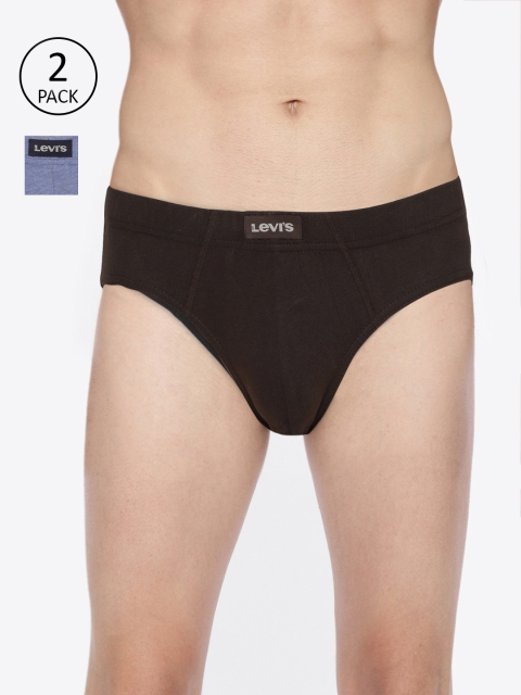Levis Men Pack of 2 Solid Briefs #011, Blue