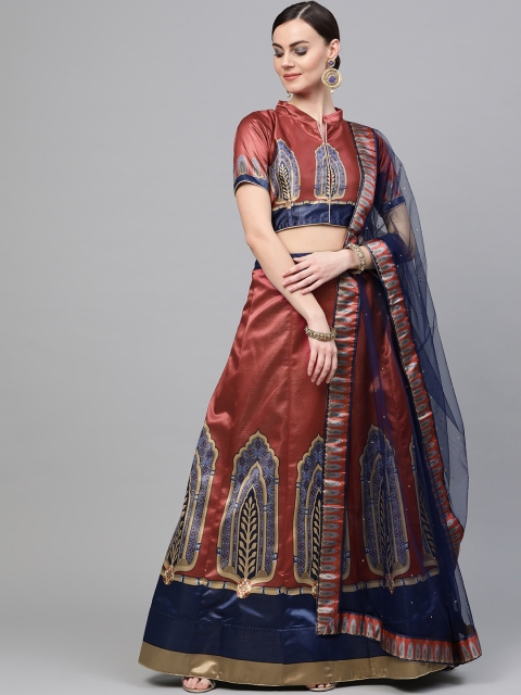 Chhabra 555 Women Maroon & Beige Block Print Semi-stitched Lehenga Choli With Dupatta
Chhabra 555 Women Maroon & Beige Block Print Semi-stitched Lehenga Choli With Dupatta