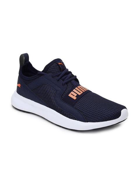 Puma Men Navy Blue Mesh Troy MU Walking Shoes
