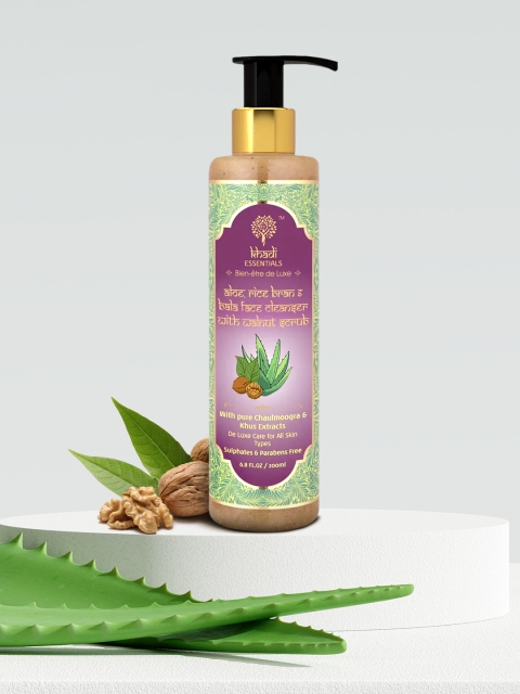 Khadi Essentials Walnut Face Scrub Wash with Aloe Vera for Detan Exfoliation Dead Skin, Purple
Khadi Essentials Walnut Face Scrub Wash with Aloe Vera for Detan Exfoliation Dead Skin, Purple