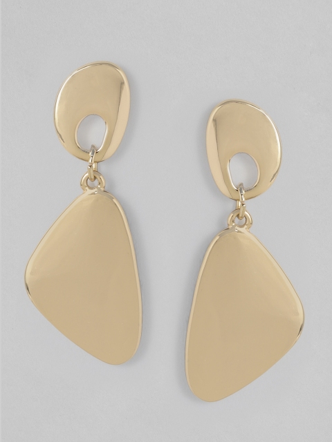 Accessorize Gold-Toned Contemporary Drop Earrings