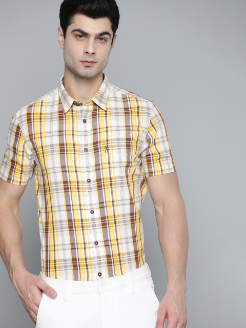 Indian Terrain Men Off White Pure Cotton Slim Fit Tartan Checks Checked Casual Shirt
Indian Terrain Men Off White Pure Cotton Slim Fit Tartan Checks Checked Casual Shirt