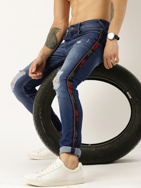 Moda Rapido Men Blue Skinny Fit Mid-Rise Mildly Distressed Jeans With Side Stripes
Moda Rapido Men Blue Skinny Fit Mid-Rise Mildly Distressed Jeans With Side Stripes