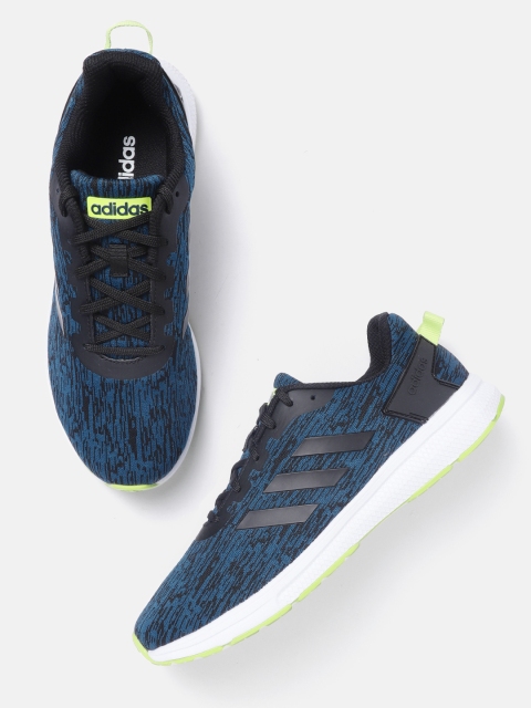 ADIDAS Men Navy & Black Kyris 4.0 Running Shoes, Navy blue