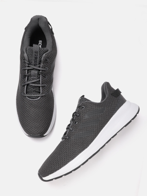 ADIDAS Men Charcoal Grey Strikerr Running Shoes
