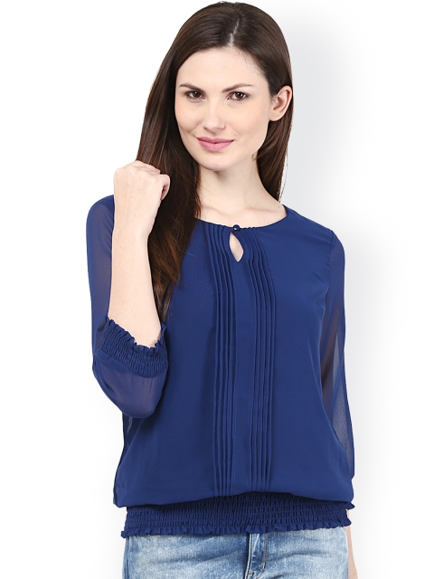 Harpa Navy Top, Navy blue
