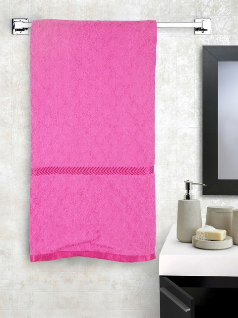 BIANCA Unisex Pink Solid 450GSM Bath Towel