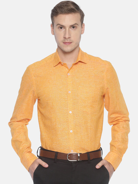 CAVALLO by Linen Club Men Cotton Linen Yellow Regular Fit Solid Sustainable Formal Shirt
CAVALLO by Linen Club Men Cotton Linen Yellow Regular Fit Solid Sustainable Formal Shirt