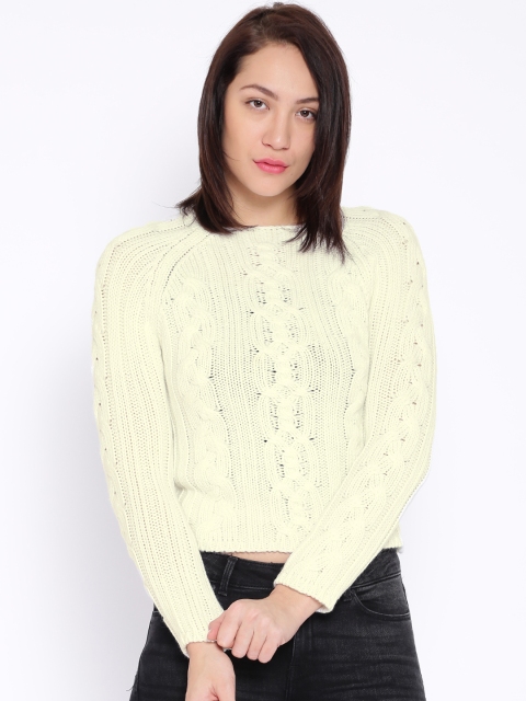 Akiva Off-White Woollen Sweater