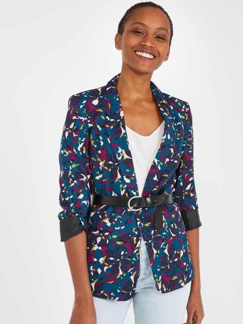 promod Women Teal Blue & Magenta Pink Printed Regular Fit Single-Breasted Casual Blazers
promod Women Teal Blue & Magenta Pink Printed Regular Fit Single-Breasted Casual Blazers