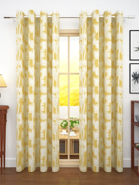 Story@home Yellow & Off-White Set of 2 300GSM Semi Blackout Jacquard Eyelet Ringtop Door Curtains
Story@home Yellow & Off-White Set of 2 300GSM Semi Blackout Jacquard Eyelet Ringtop Door Curtains