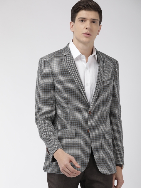 Raymond Men Brown & White Contemporary Fit Self Designed Single-Breasted Formal Blazer
Raymond Men Brown & White Contemporary Fit Self Designed Single-Breasted Formal Blazer