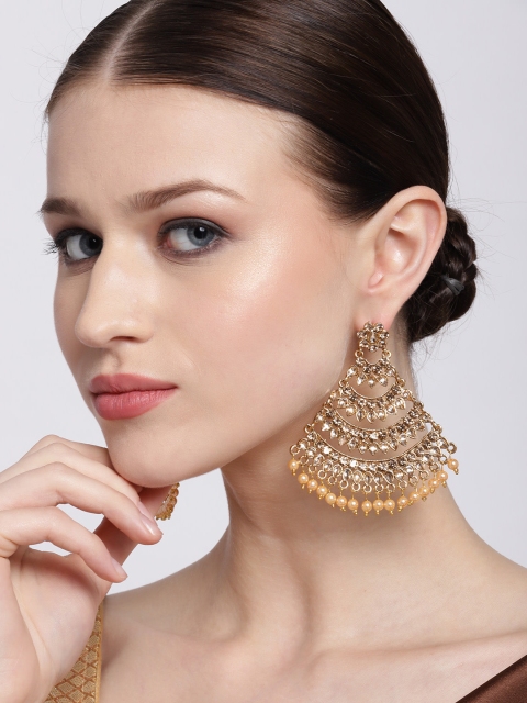 Jewels Galaxy Peach-Coloured Antique Gold-Plated Stone-Studded Classic Drop Earrings
Jewels Galaxy Peach-Coloured Antique Gold-Plated Stone-Studded Classic Drop Earrings