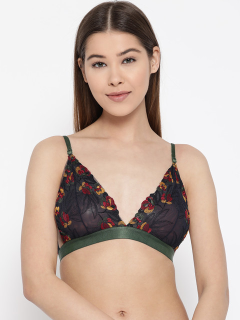 EROTISSCH Navy Blue & Yellow Lace Non-Wired Non Padded Bralette AIBL-147D
EROTISSCH Navy Blue & Yellow Lace Non-Wired Non Padded Bralette AIBL-147D