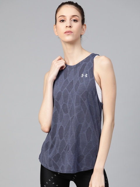 UNDER ARMOUR Women Navy Self-Design Streaker 2.0 Shift Running Tank Top, Navy blue
UNDER ARMOUR Women Navy Self-Design Streaker 2.0 Shift Running Tank Top, Navy blue