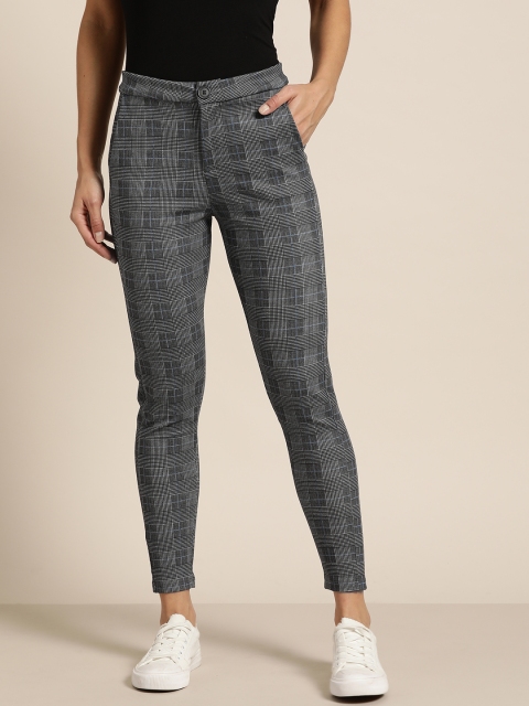 Kraus Jeans Women Charcoal Grey & Blue Skinny Fit High Rise Cropped Regular Trousers K4005
Kraus Jeans Women Charcoal Grey & Blue Skinny Fit High Rise Cropped Regular Trousers K4005