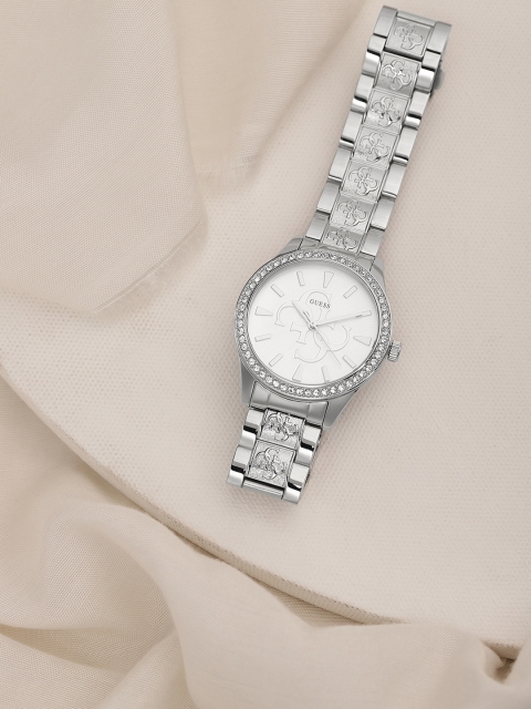 GUESS Women Silver-Toned Analogue Watch W1280L1