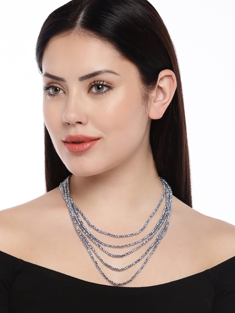 Peora Women Silver-Toned Magnetic Therapy Arthritic Hematite Beaded Multi-Strand Necklace
Peora Women Silver-Toned Magnetic Therapy Arthritic Hematite Beaded Multi-Strand Necklace