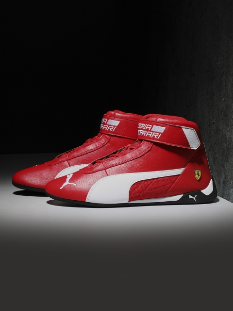 PUMA Motorsport Unisex Red & White Colourblocked Scuderia Ferrari R-Cat Mid-Top Sneakers
PUMA Motorsport Unisex Red & White Colourblocked Scuderia Ferrari R-Cat Mid-Top Sneakers