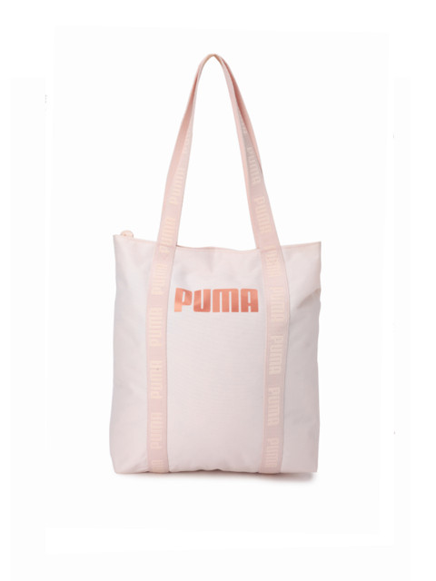 Puma Pink & Peach-Coloured Solid Tote Bag 
Puma Pink & Peach-Coloured Solid Tote Bag