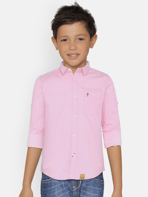Indian Terrain Boys Pink Printed Regular Fit Printed Casual Shirt 
Indian Terrain Boys Pink Printed Regular Fit Printed Casual Shirt