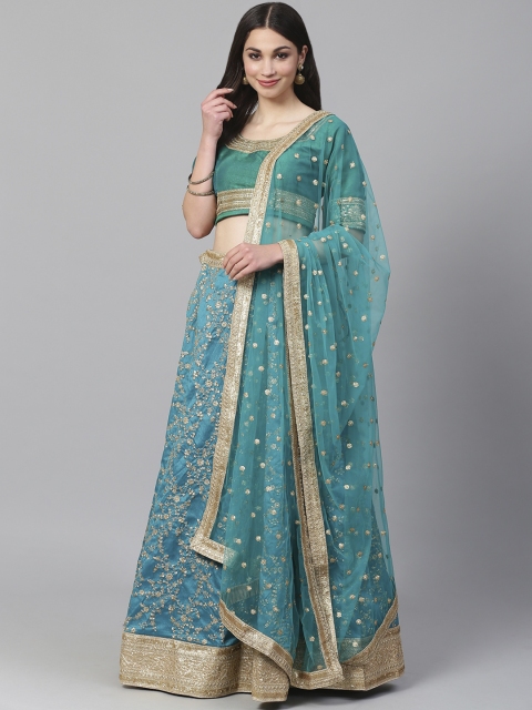 Readiprint Fashions Turquoise Blue Semi-Stitched Lehenga & Unstitched Blouse with Dupatta
Readiprint Fashions Turquoise Blue Semi-Stitched Lehenga & Unstitched Blouse with Dupatta