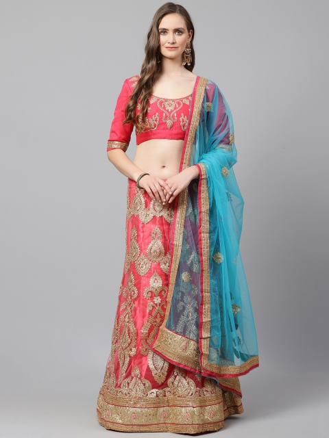Readiprint Fashions Pink & Golden Semi-Stitched Lehenga & Unstitched Blouse with Dupatta
Readiprint Fashions Pink & Golden Semi-Stitched Lehenga & Unstitched Blouse with Dupatta