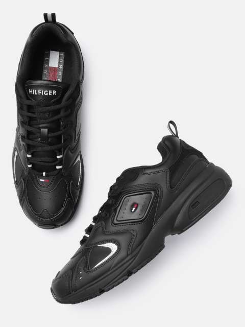 Tommy Hilfiger Men Black Sneakers