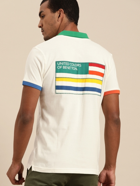 United Colors of Benetton Men Off-White & Green Printed Back Polo Collar T-shirt
United Colors of Benetton Men Off-White & Green Printed Back Polo Collar T-shirt