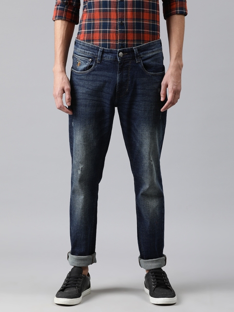 U.S. Polo Assn. Denim Co. Men Blue Brandon Slim Tapered Fit Mid-Rise Low Distress Jeans
U.S. Polo Assn. Denim Co. Men Blue Brandon Slim Tapered Fit Mid-Rise Low Distress Jeans