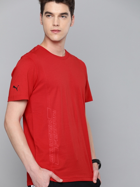 PUMA Motorsport Men Red Solid Round Neck Pure Cotton Motorsport T-shirt With Printed Ferrari Logo Detail
PUMA Motorsport Men Red Solid Round Neck Pure Cotton Motorsport T-shirt With Printed Ferrari Logo Detail