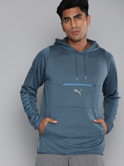 Puma Men Teal Blue Solid Hooded DryCELL Power Knit Running & Training Pullover Sweatshirt
Puma Men Teal Blue Solid Hooded DryCELL Power Knit Running & Training Pullover Sweatshirt