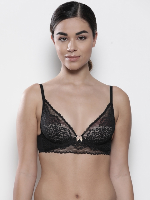 Marks & Spencer Black & Pink Lace Underwired Lightly Padded Plunge Bra T817722
Marks & Spencer Black & Pink Lace Underwired Lightly Padded Plunge Bra T817722