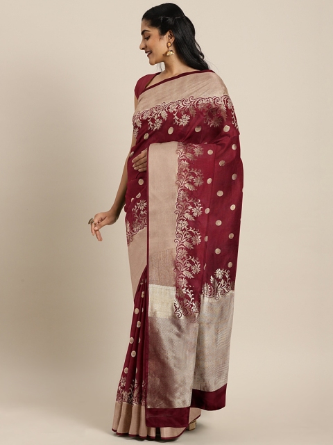 The Chennai Silks Classicate Maroon & Gold-Coloured Silk Woven Design Kanjeevaram Saree
The Chennai Silks Classicate Maroon & Gold-Coloured Silk Woven Design Kanjeevaram Saree