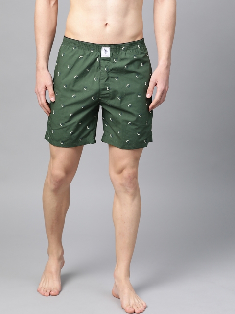 U.S. Polo Assn. Men Green & Off-White Horseshoe Print Pure Cotton Boxers Y9I600-CS1-PR-L
U.S. Polo Assn. Men Green & Off-White Horseshoe Print Pure Cotton Boxers Y9I600-CS1-PR-L
