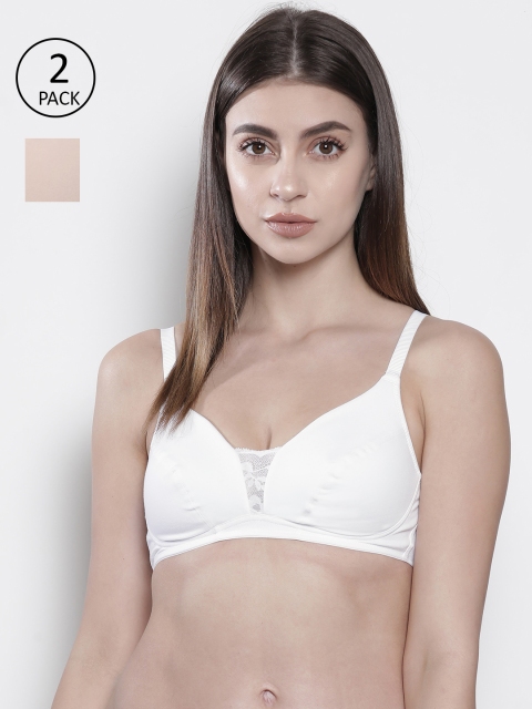 Marks & Spencer Pack of 2 Solid Non-Wired Lightly Padded T-shirt Bras T337023, White
Marks & Spencer Pack of 2 Solid Non-Wired Lightly Padded T-shirt Bras T337023, White