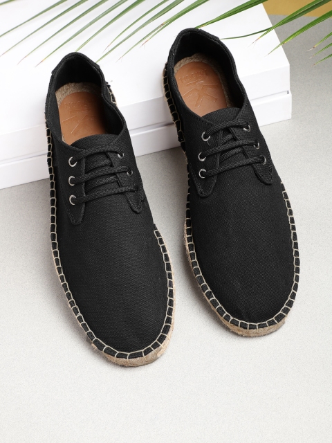 WROGN Men Black Solid Espadrilles