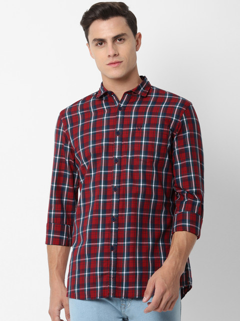 Allen Solly Sport Men Red & Blue Slim Fit Checked Casual Shirt
Allen Solly Sport Men Red & Blue Slim Fit Checked Casual Shirt
