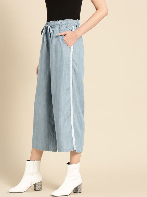 United Colors of Benetton Women Blue Cropped Loose Fit Faded Chambray Parallel Trousers
United Colors of Benetton Women Blue Cropped Loose Fit Faded Chambray Parallel Trousers