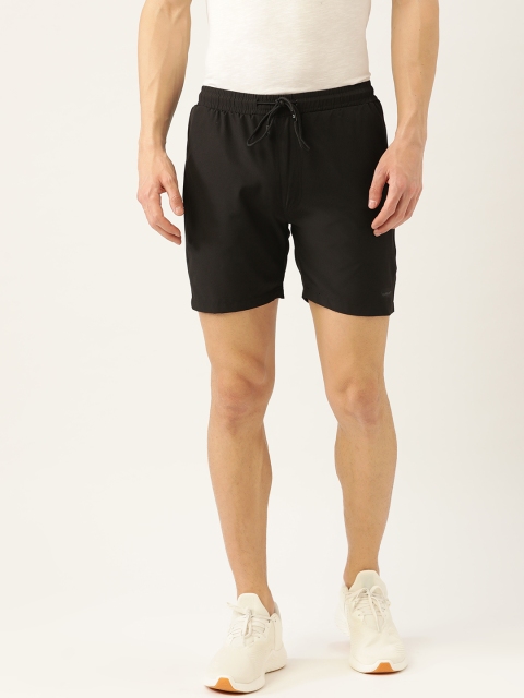 Sweet Dreams Men Black Solid Regular Fit Sports Shorts