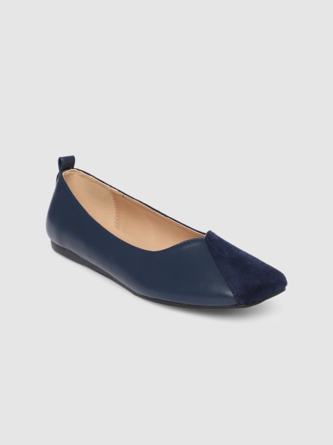 CERIZ Women Navy Blue Solid Ballerinas
