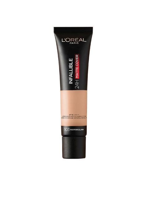LOreal Paris Infallible 24H Matte Cover Foundation - Natural Buff 103, Beige