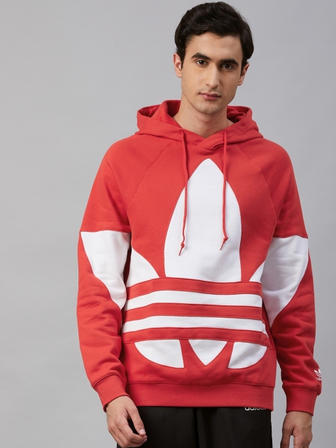 ADIDAS Originals Men Coral Orange & White Brand Logo Printed Big Trefoil Hoodie Sweatshirt
ADIDAS Originals Men Coral Orange & White Brand Logo Printed Big Trefoil Hoodie Sweatshirt