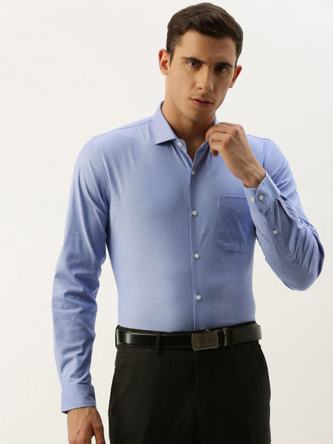 Peter England Men Blue Slim Fit Self Design Formal Shirt
Peter England Men Blue Slim Fit Self Design Formal Shirt